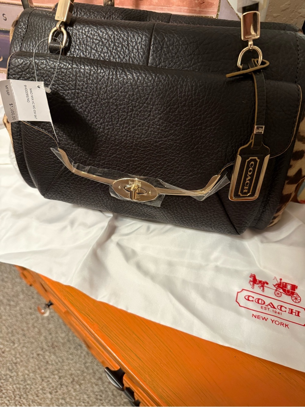 Coach 25255 Madison Madeline East West Satchel NWT - Picture 15 of 16